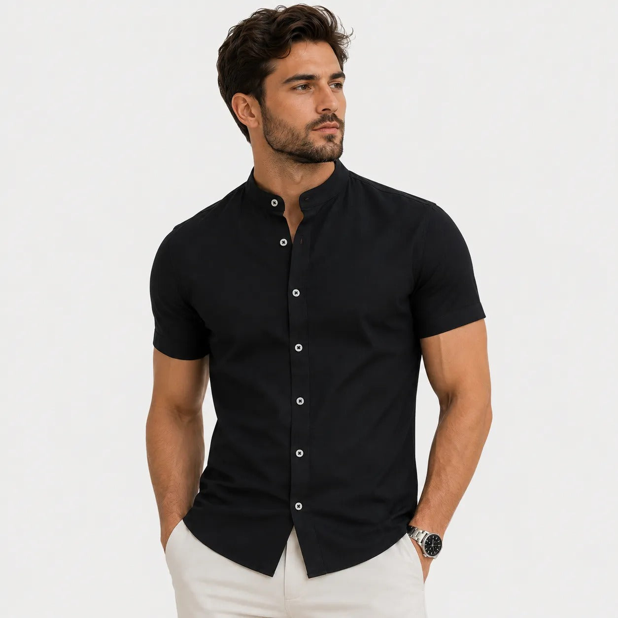 Camisa Ashford Gola Padre
