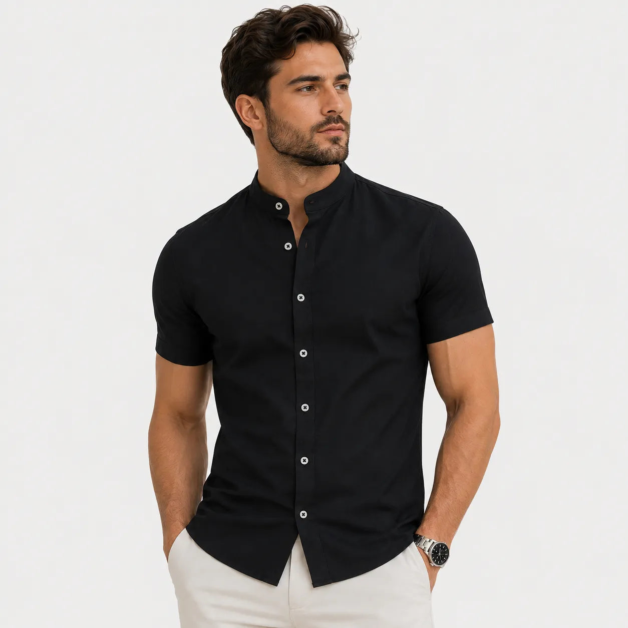 Camisa Ashford Gola Padre