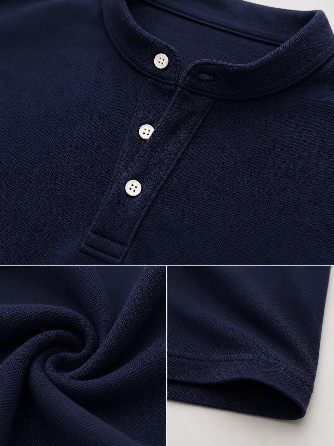 Camisa Masculina Gola Padre Henley