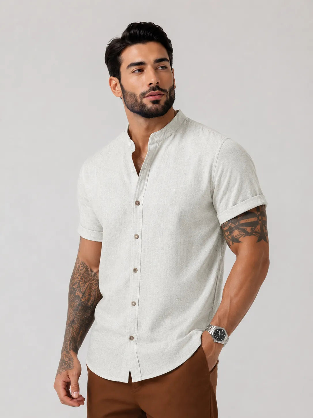 Camisa Ashford Gola Padre